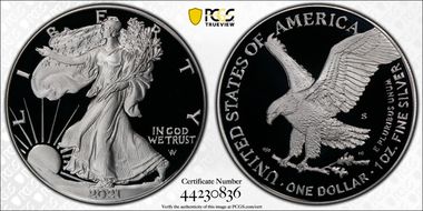 2021-S $1 Silver Eagle - Type 2 PR70DCAM