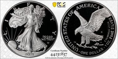 2021-S $1 Silver Eagle - Type 2 PR69DCAM