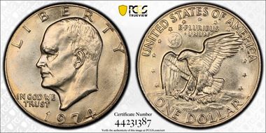 1974 $1 MS66