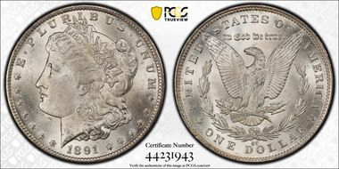 1891-CC $1 MS63
