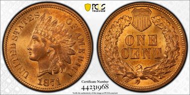 1871 1C MS64RB