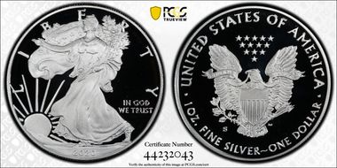 2020-S $1 Silver Eagle PR70DCAM