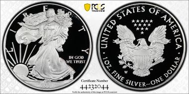 2021-W  $1 Silver Eagle - Type 1 PR70DCAM
