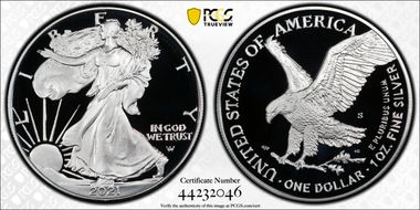 2021-S $1 Silver Eagle - Type 2 PR70DCAM