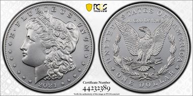 2021-S $1 Morgan Dollar 100th Anniversary First Strike MS70
