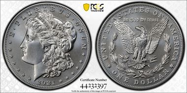 2021-S $1 Morgan Dollar 100th Anniversary First Strike MS70