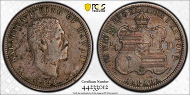 1883 25C Hawaii VF35