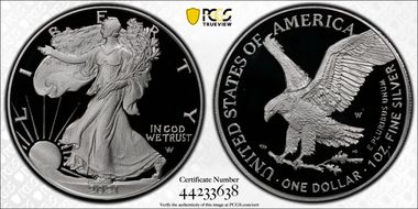2021-W  $1 Silver Eagle - Type 2 PR70DCAM