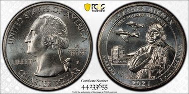 2021-P 25C Tuskegee Airmen NP MS67