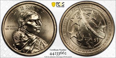 2021-D $1 Native American, Position A MS67