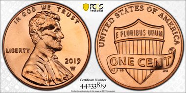 2019-W 1C Shield MS68RD