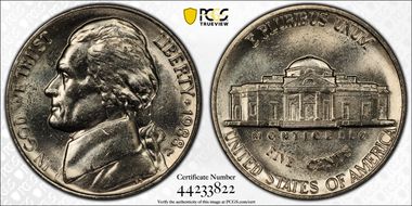 1988-P 5C MS64FS