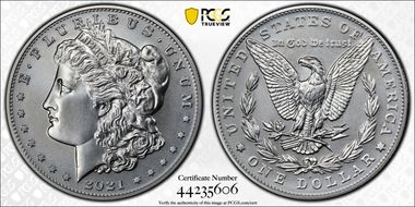 2021-S $1 Morgan Dollar 100th Anniversary First Strike MS69