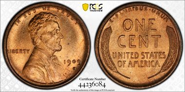1909-S 1C Lincoln MS65RD