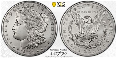 2021-O Privy $1 Morgan Dollar 100th Anniversary First Strike MS69