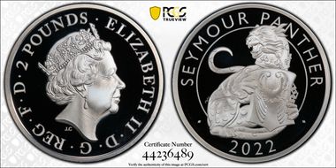 2022 £2 Seymour Panther First Strike PR70DCAM