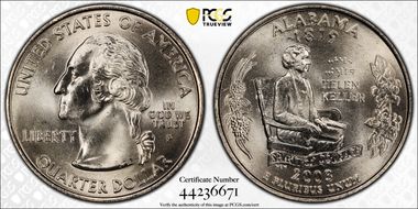 2003-P 25C Alabama MS65