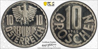 1965 10 Gr PR67CAM