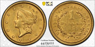 1851 G$1 AU55