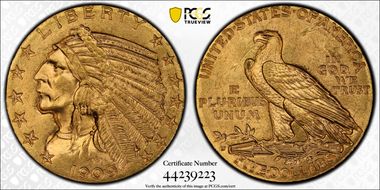 1909-D $5 MS63