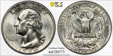 1964-D 25C MS64