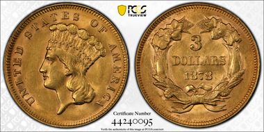 1878 $3 MS61