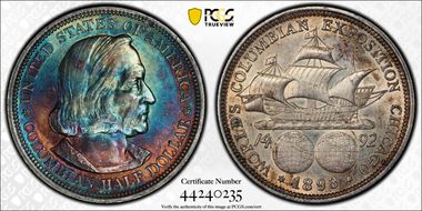 1893 50C Columbian N1