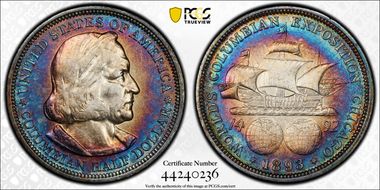 1893 50C Columbian N1