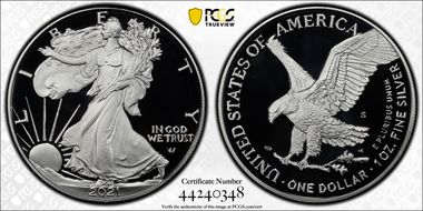 2021-S $1 Silver Eagle - Type 2 First Strike PR70DCAM