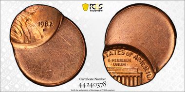 1982-D 1C Bronze MS64RD