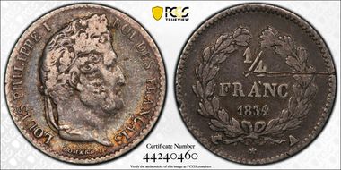 1834-A 1/4 Fr Gad-355 N1