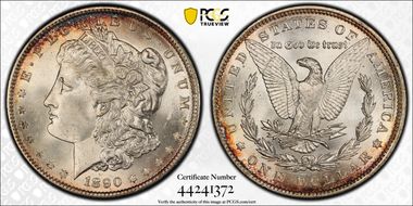 1890 $1 MS64+