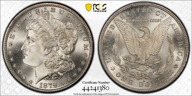 1879-S $1 MS67