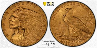 1929 $2.50 MS64+