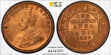 1929(C) 1/4 An SW-8.371 MS65RD