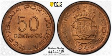 1945 50C MS65RB
