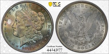1878 8TF $1 VAM 16, Tripled Stars MS63