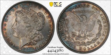 1878 8TF $1 VAM 22, Polished LIB MS63