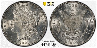 1891-S $1 MS61