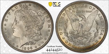 1896 $1 MS66
