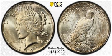 1927 $1 MS63