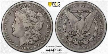 1893-CC $1 VG10