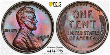 1938-D 1C MS65BN