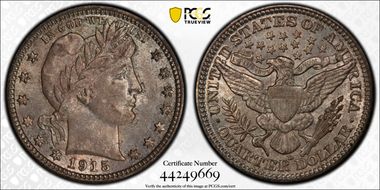 1915-D 25C MS64