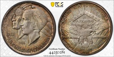 1936-D 50C Arkansas MS66+