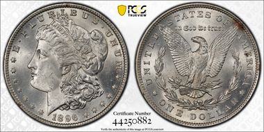 1896 $1 MS64