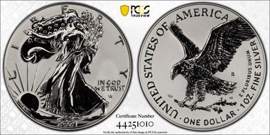 2021-S $1 Silver Eagle Rev PR - Type 2 Designer Edition - First Strike PR70