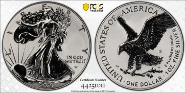 2021-S $1 Silver Eagle Rev PR - Type 2 Designer Edition - First Strike PR69
