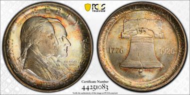 1926 50C Sesquicentennial MS66