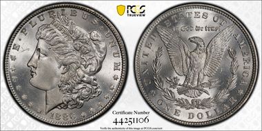1886 $1 MS66